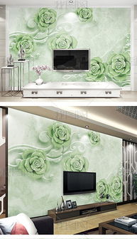翡翠玉石浮雕玫瑰花大理石電視背景墻裝飾畫圖片素材 psd效果圖下載 浮雕電視背景墻圖大全 電視背景墻編號 16509394