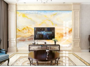 高溫燒歐式大理石紋理山水畫電視背景云中歌圖片素材 效果圖下載