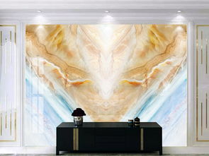 藍色精品陶瓷大理石紋理 打造地中海風情山水背景墻